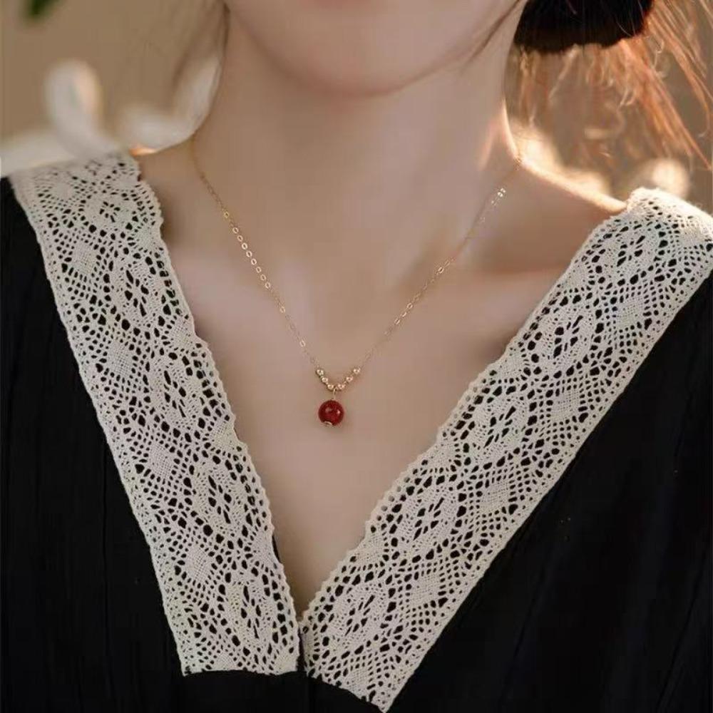 Shijia Pearl Necklace Women's Niche Light Luxury Design High-end Temperament Collarbone Chain Neck Chain Sweater Chain Bead Chain