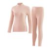 Women's and Men's Cashmere Silk Thermal Underwear Set for Autumn/Winter – Warm, Thickened Half-High Neck for Adults