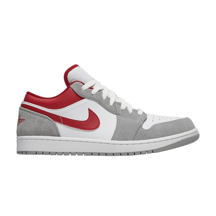 

Jordan 1 Low SE Light Smoke Grey Gym Red