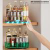 Vassoio portaoggetti girevole a 360 gradi per il trucco, porta spezie, grande capacità, resistente, portaoggetti per cosmetici, Lazy Susan