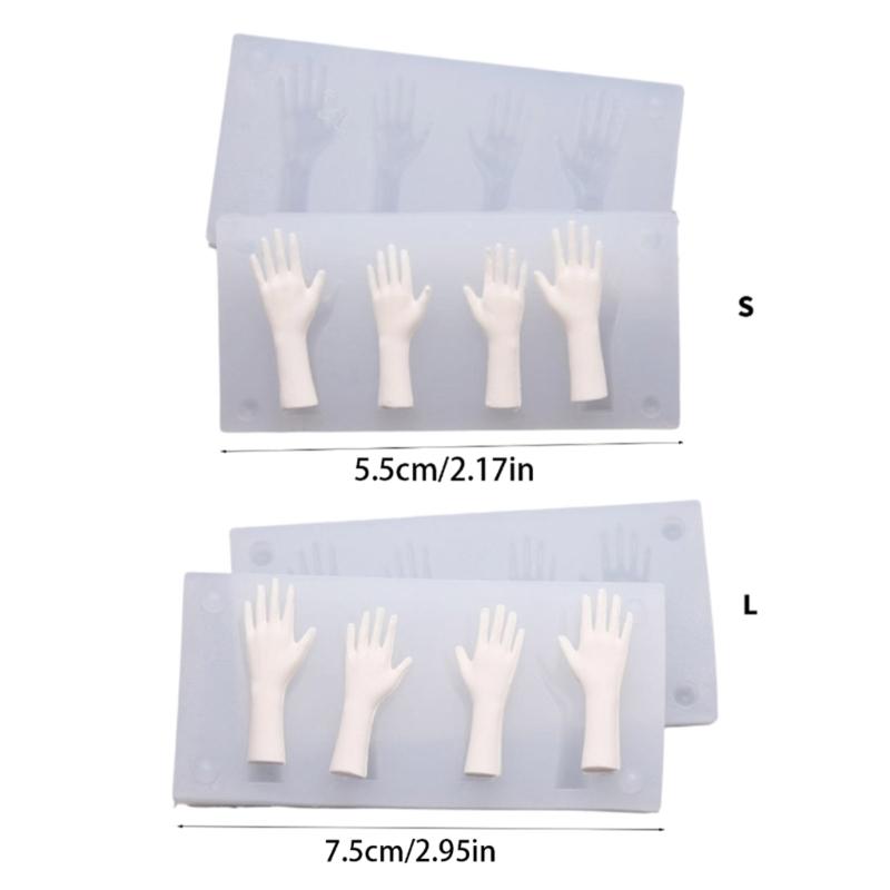Versatile Hand Mould Proportional Designs Silicone Material for Resin Clay Creative Projects and Gift