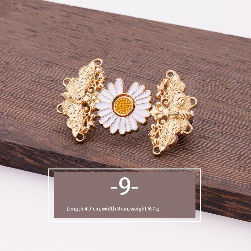Various Cute Styles No Sew Waist Tightener Buttons Alloy Adjustable for Jeans Skirt Pants Waist Adjustment Accessory