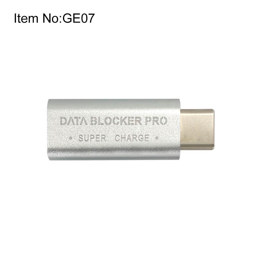 Aluminum USB-C Data Blocker: Anti-Skimming, Supports Fast Charging