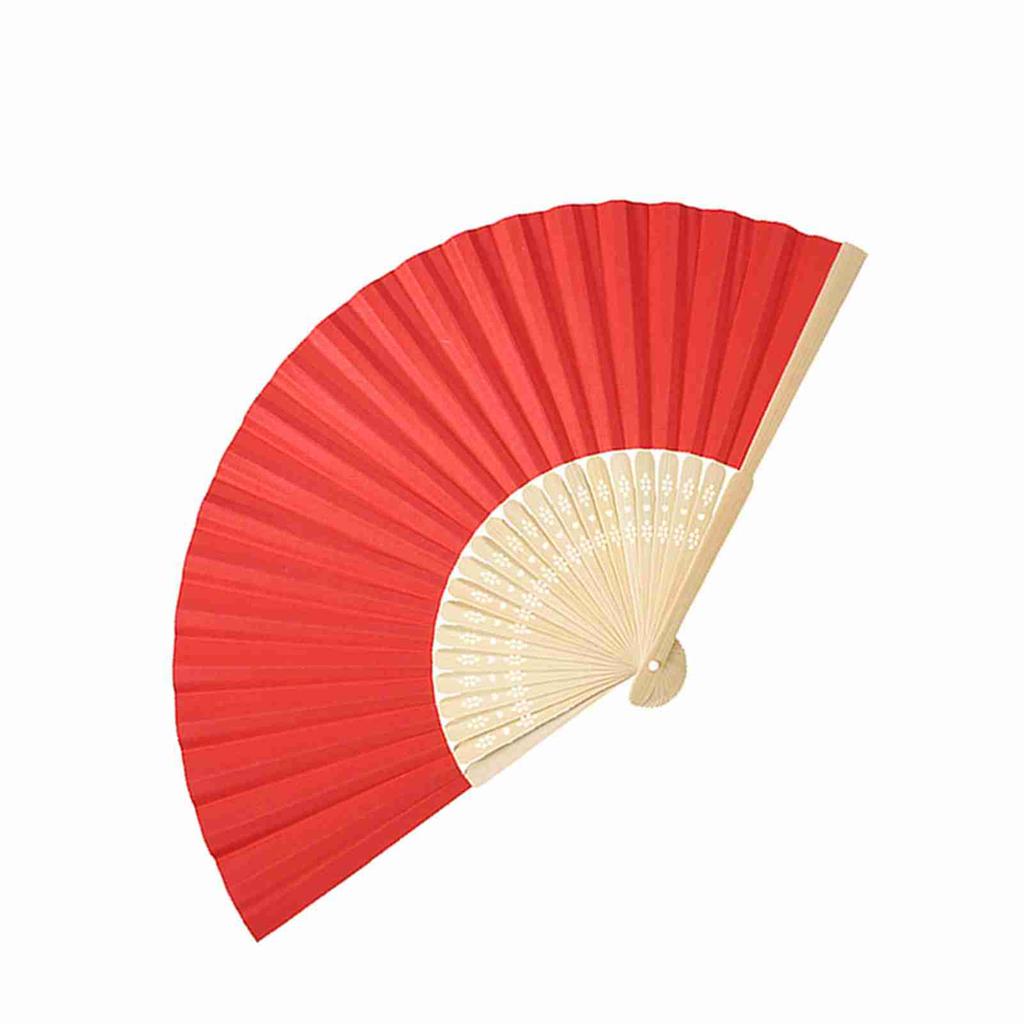 Various Colors Chinese Folding Bamboo Ribs Fan DIY Blank Paper Fan Wedding Shower Party Decor
