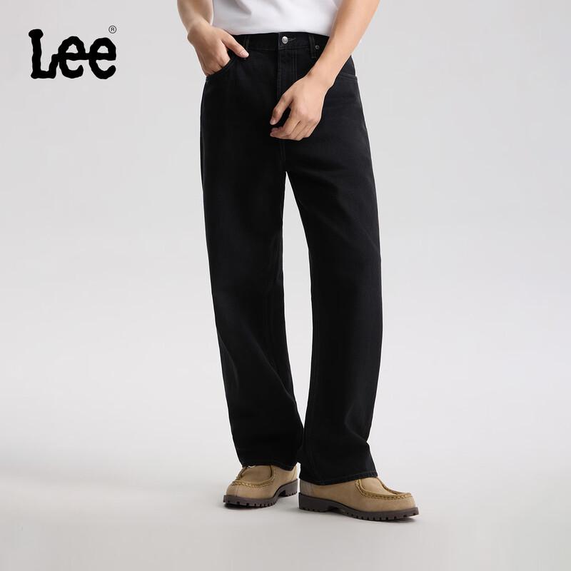 

Lee Men s 761 Loose Wide-Leg Black Denim Jeans 36