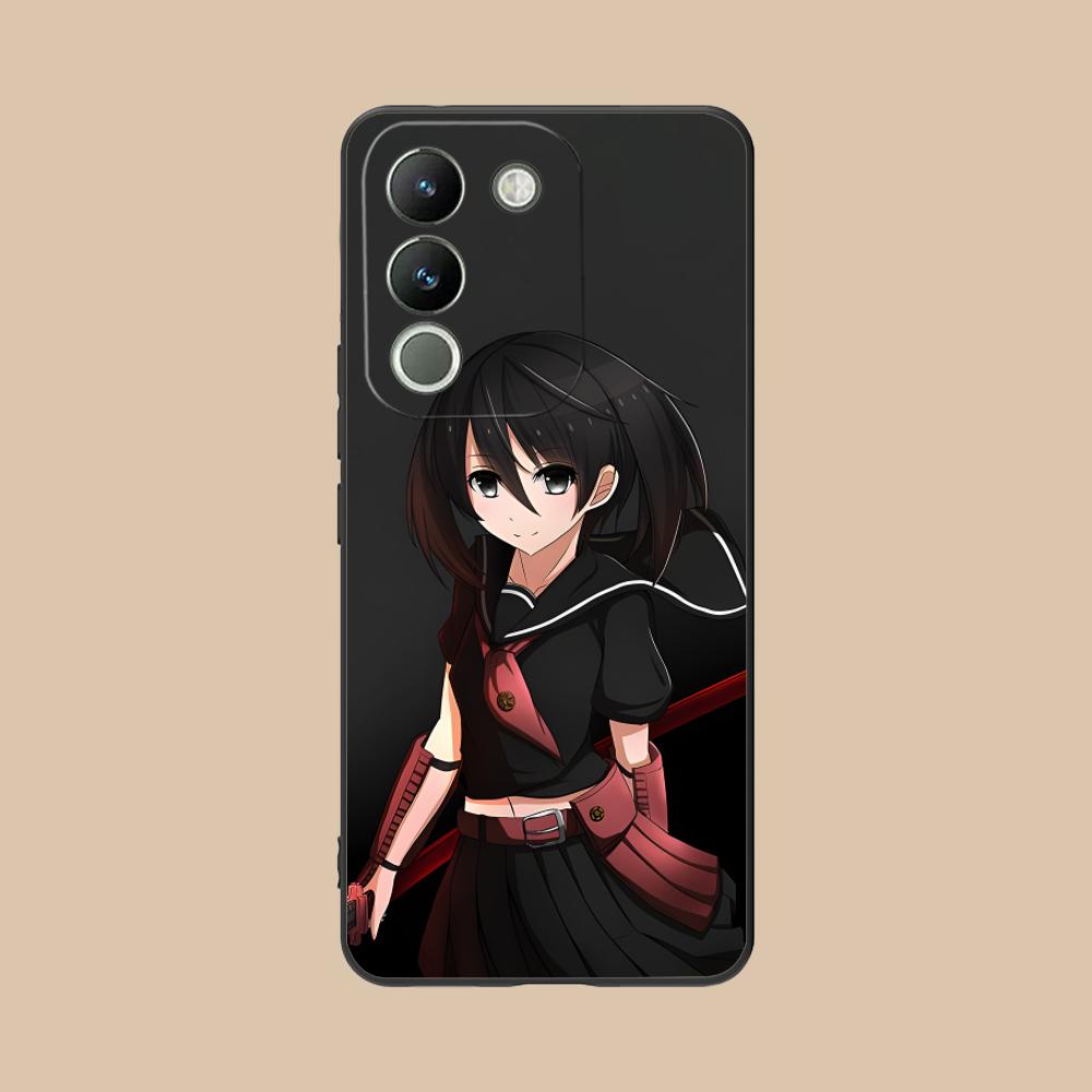 Akame Kurome Matte TPU Handyhülle für VIVO V60 V50 V40 V30 V29 V27 V25 V23 Pro Lite 5G Bunte Druckabdeckung