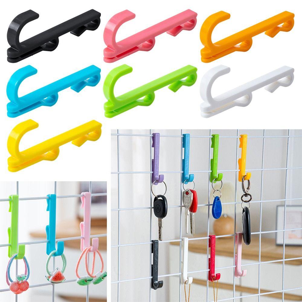 

5Pcs/set J Shaped Receive Hooks Plastic Gridwall Hooks New Shelf Hook помаранчевий