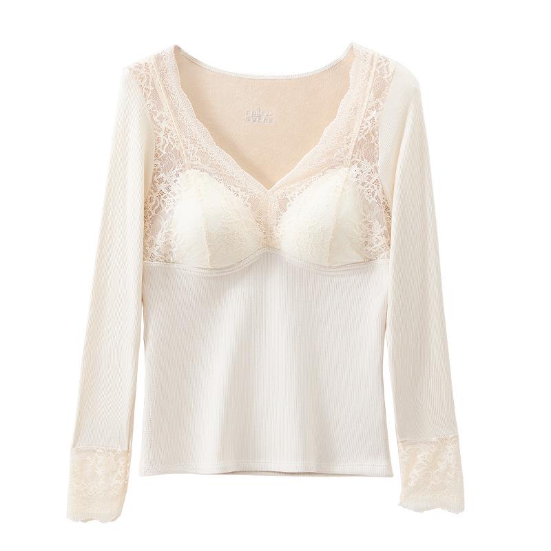 Ultra-Soft Velvet Lace Warm Vest for Autumn & Winter