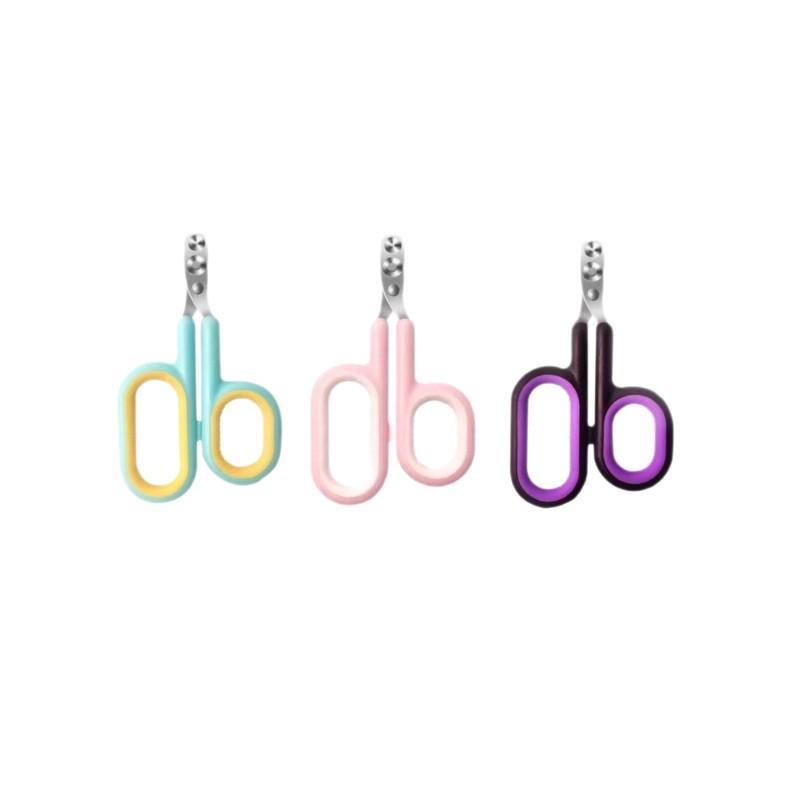 Pet Nail Clippers for Cats & Dogs - Single/Double Round Hole Design, Ideal for Grooming