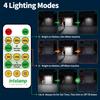 Solar Flood Lights Outdoor Waterproof, 6000mAh 1200LM Solar Powered Dual Motion Sensor LED Lighting Dusk to Dawn Security Floodlight Exterior