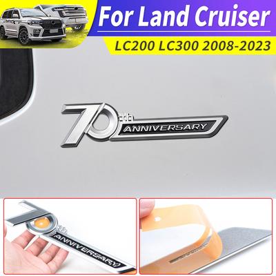 For 2008-2022 Land Cruiser 300 200 Lc300 LC200 70th Anniversary Logo Decoration Label Appearance Decoration Accessories