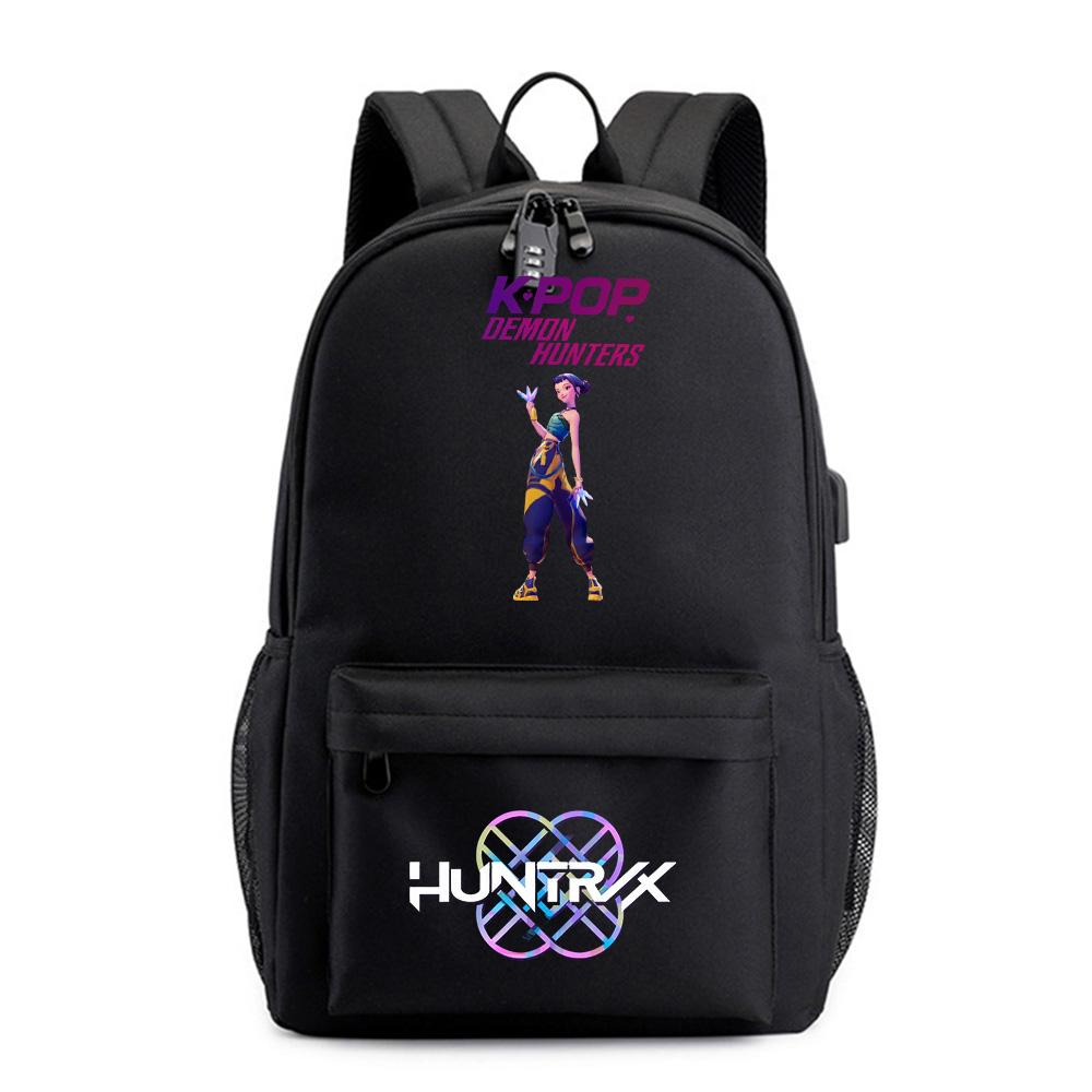 Anime Tecknad Kpop Tryckt Ryggsäck för Tonåring Student Flicka Pojke Bokväska Skolväska Kvinnor Stor Kapacitet Resväska Barn Gåva Rucksak