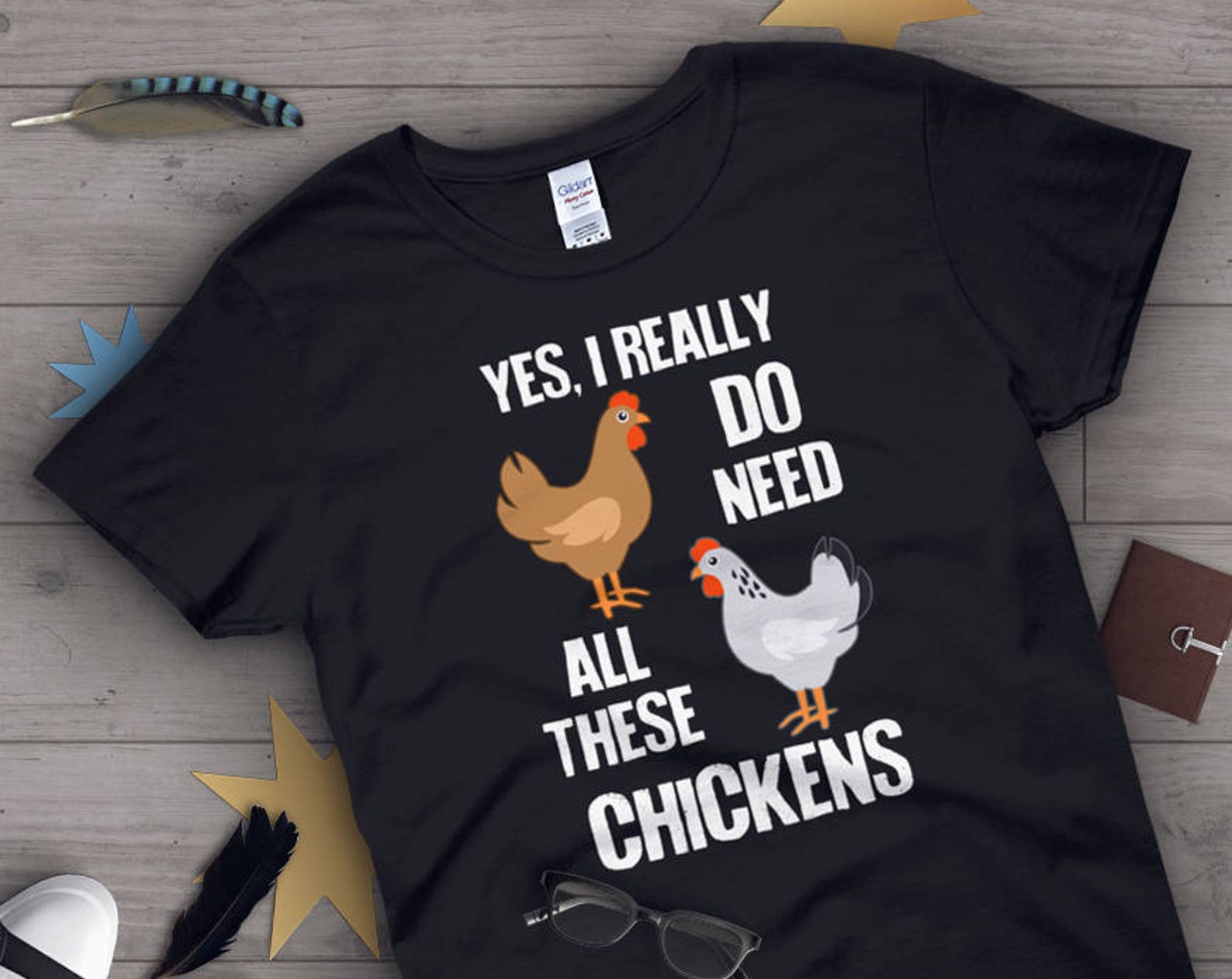 Funny Chicken Shirt, , Chicken Lover Gift, Cute Bird T-shirt, Chook Tshirt, Pet Graphic Tee, Tops, Clothing 140