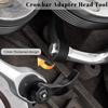 Tool Crowbar Adapter Head Square Plum Blossom Mouth Drive Ratchet Open-end Wrench Adaptor Axle Shaft Removal Car Repair Tools