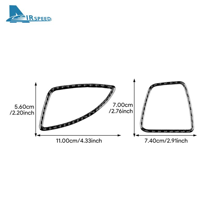 Real Soft Carbon Fiber Sticker For Kia Sportage   2024 2025 LHD RHD Car Air Vent Outlet Frame Interior Trim Accessories