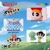 Powerpuff Girls Plaid Plush Raincoat Pendant with Detachable Bag