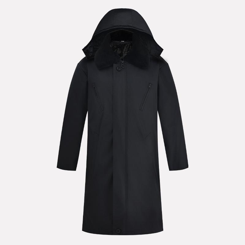 Waterproof Fleece-Lined Cotton Coat with Removable Lining for Cold Storage Work