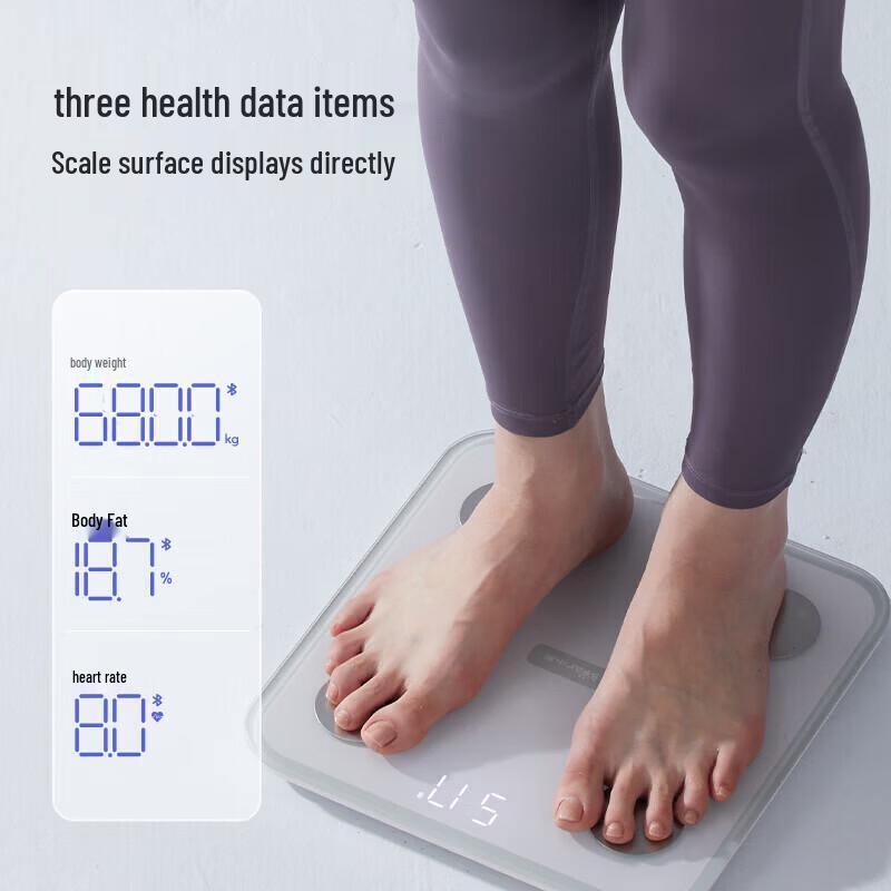 BEAR Smart Body Fat Scale with Heart Rate Monitor (CN Version)