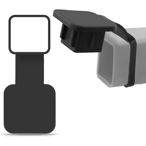 

Заглушка фаркопа VitalBloom, Заглушка для пыли для буксировочного крюка, Пылезащитная заглушка, Защитная крышка с квадратным отверстием, Крышка фаркопа, Крышка трубы фаркопа, Резина, Подходит для Traile