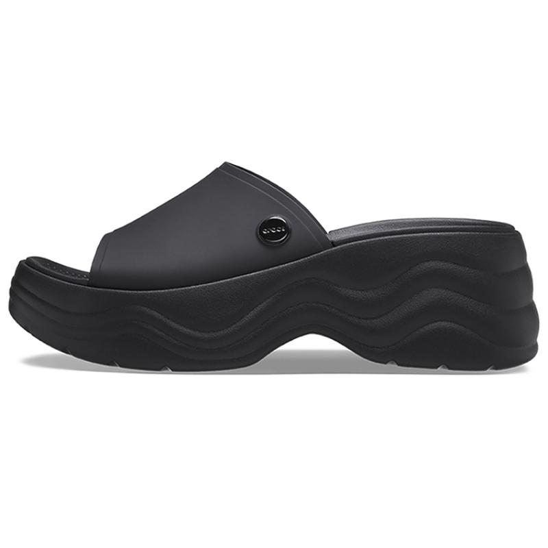 Crocs EVA Skyline Slide Sandals 'Black' Women's