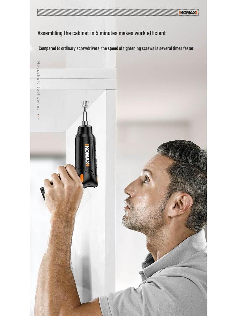 Rechargeable Mini Electric Screwdriver: Portable, Fully Automatic Hand Drill for Home Use