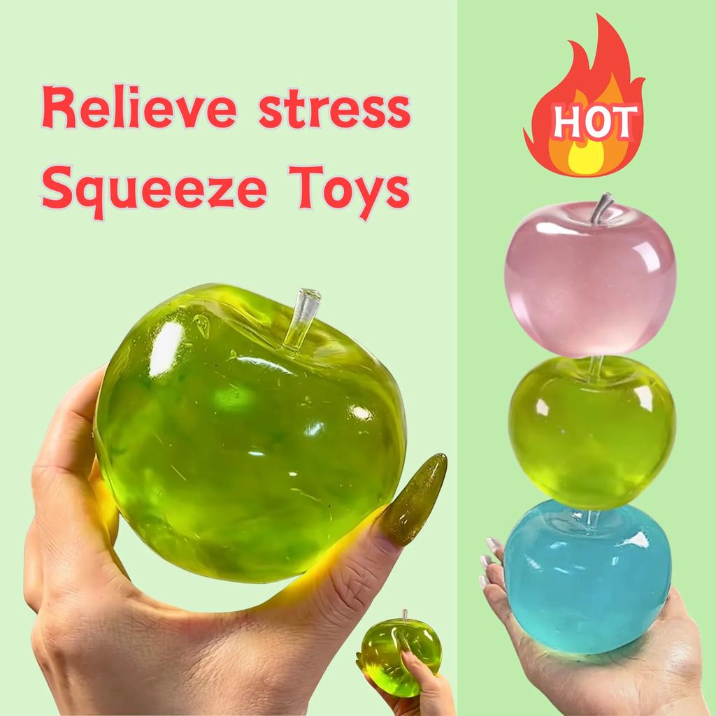 Stress Relief Toy Squishy Fruit Series Ball Slow Rebound Decompression Fidget Toy Anxiety Relief Desk Toy Gift