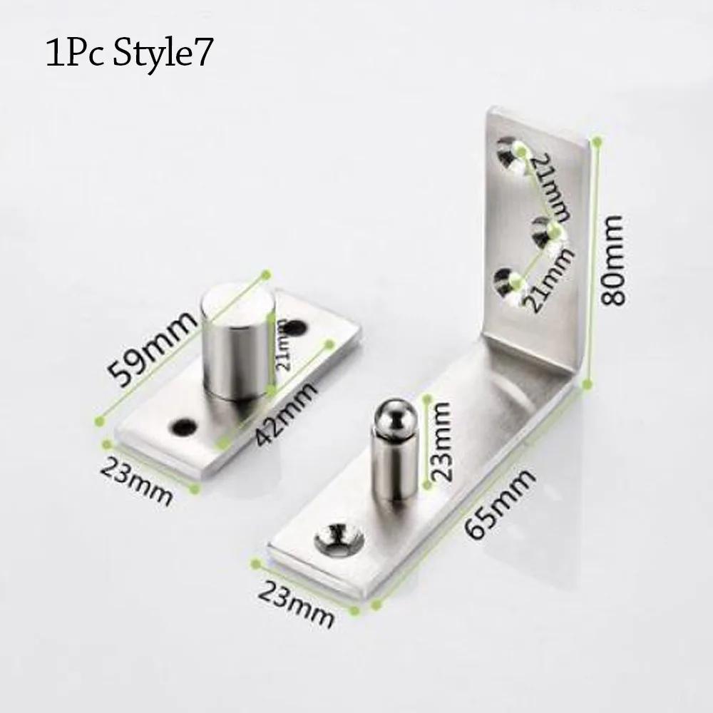 Stainless Steel Door Pivot Hinge 64mm-150mm 360 Degree Rotation Location Shaft Up and Down Heavy Duty