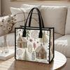 Cute Forest Print Canvas Tote Bag