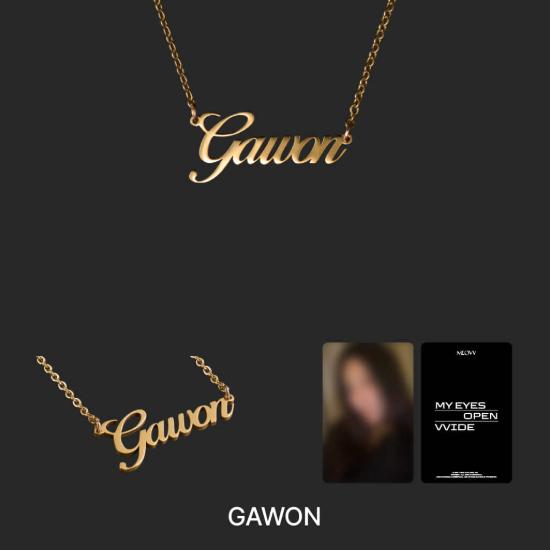 

Попереднє замовлення MEOVV 1st EP Офіційний MD Намисто з іменною пластиною GAWON