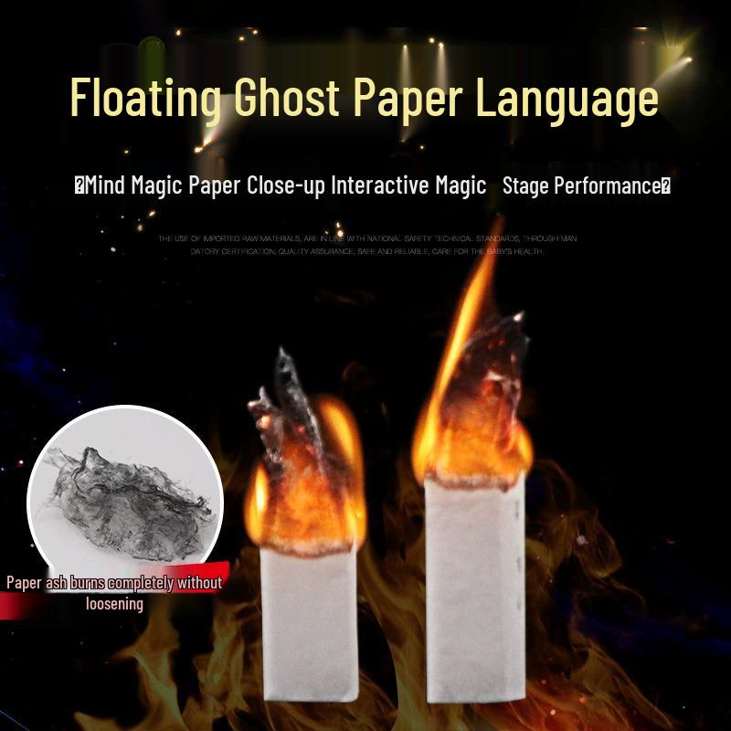 Fire Magic Flying Ghost Paper: Burning Prop Ascending Decoration for Talent Shows