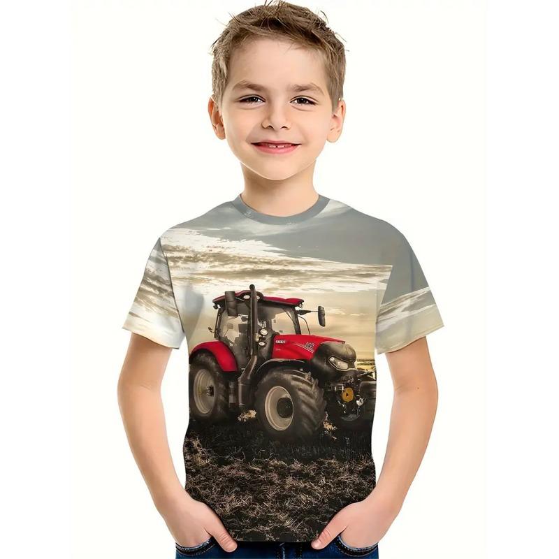 Sommer Kinder Jungen Kleidung 3d Katze Print T-Shirt Kurzarm Kinderkleidung Mode T-Shirt für Jungen Top T
