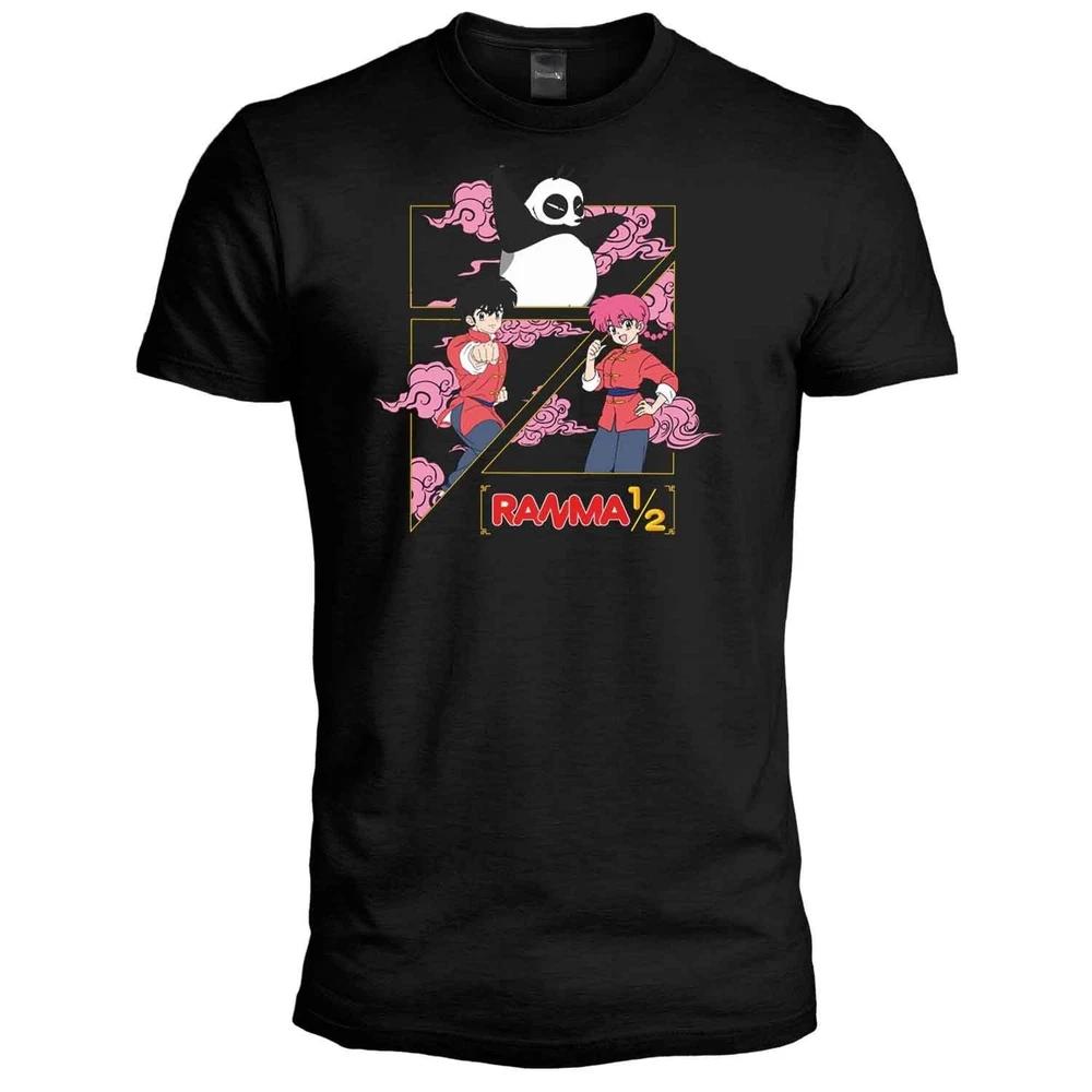 Ranma TShirt 12 Official Jersey Original Adult Black Manga TShirt S