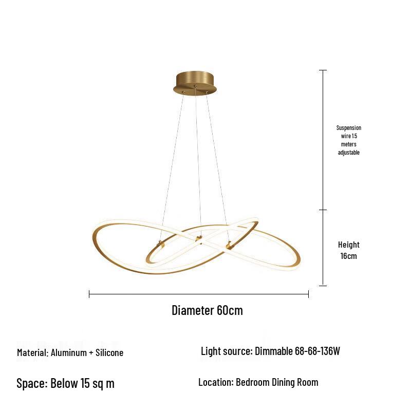 Nu Feng Eye-Protection Full Spectrum Smart Chandelier