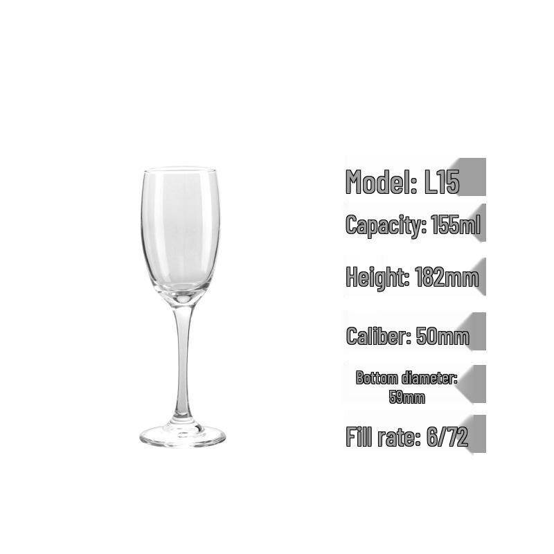 Upgraded High-Stemmed Wine & Champagne Glass for Sparkling Liquor & Cocktails
