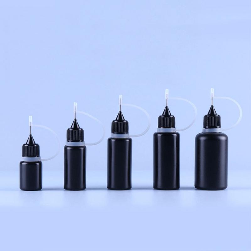 10PCs Metal DIY Quilling Tool Black Non-transparent Empty Glue Bottles For Dye Multiple Options Available