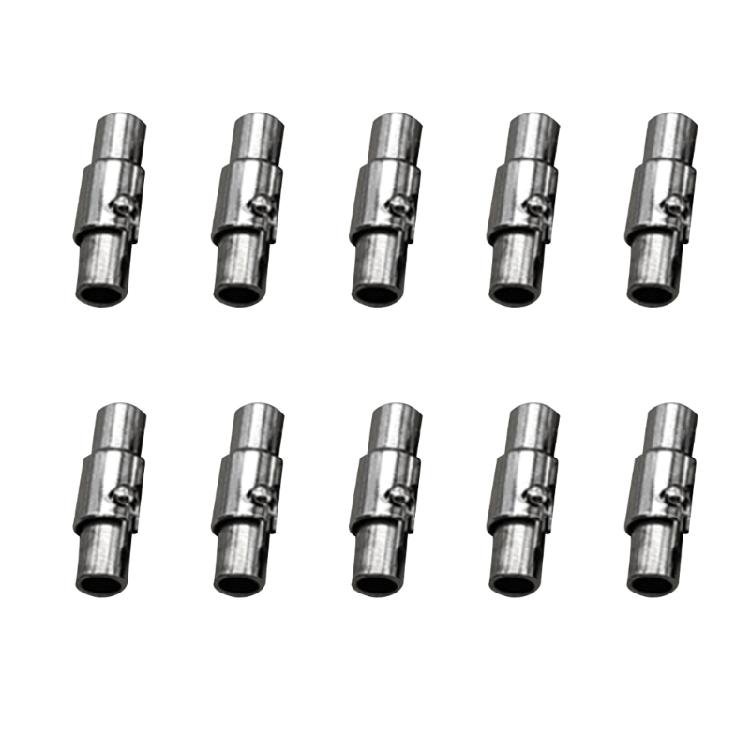 10 Pack Copper Magnetic Clasps Cord End Caps Leathers Rope End Caps for Jewelry