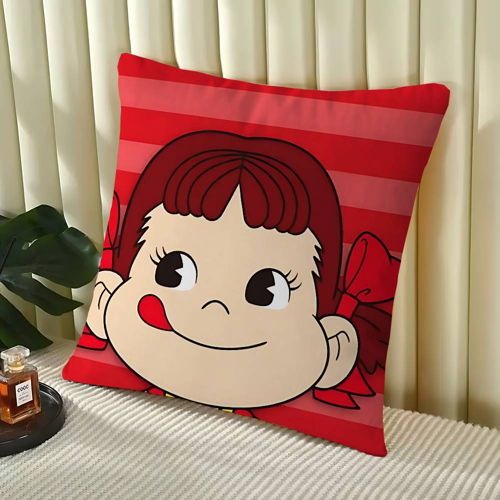 

Cartoon CUTE M-Milky P-Peko-chan Personalized Picture Text Home Decorative Pillows Household Gifts 45x45cm 16x16Inch