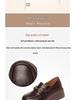 Women's Slip-On Leather Loafers - Fashionable, Versatile, Non-Slip, Comfortable, Soft Sole for Spring and Autumn