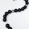 BRILLPIECE Collana con pallina nera