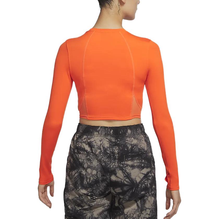 Jordan Crop Tops Women's Red Crew Neck Moderate DQ4397-819