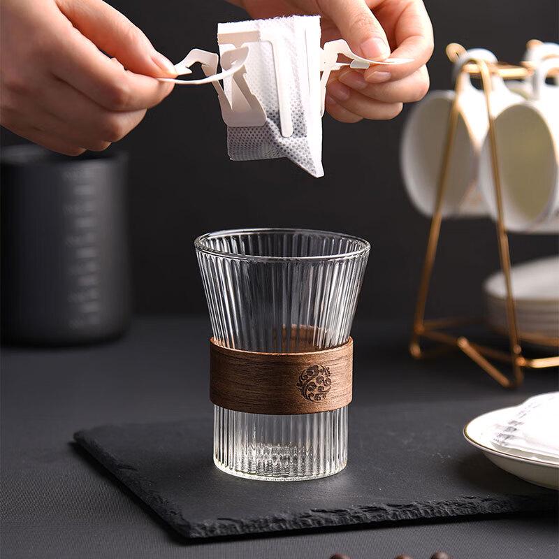 CLITON Japanese Style Glass Coffee & Tea Cups