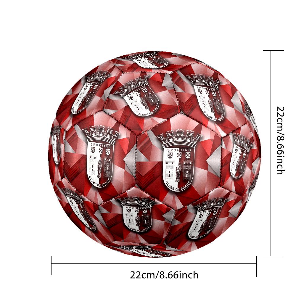 Braga FC Size 5 Standard Football Durable Training Match Soccer Ball for Adult Outdoor Sports