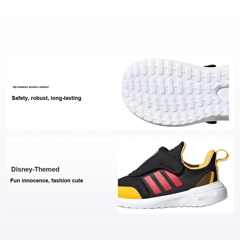 Disney x adidas FortaRun AC I Кроссовки для малышей Микки Черный Основной черный Ярко-алый IG7166 23