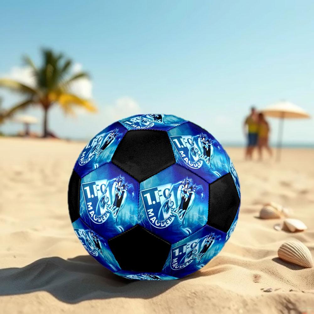 1pc 1. FC Magdeburg Soccer Ball Size 5 Indoor Soccer Ball Fashion Colorful Backyard Game - Great For Sports Fans Gift HE2