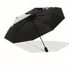 Hello Kitty,Polka Dots Automatic Folding Umbrella-Simple 8-Rib Design, Bright Cartoon Pattern, Durable Iron Frame, Suitable For Travel, Outd
