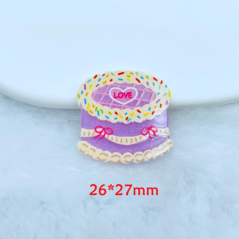 10 New Kawaii Cartoon Cake Series Acrylic Flat Diy Crafts Scrapbook Hair Bow Center Accessories Embellishment A89