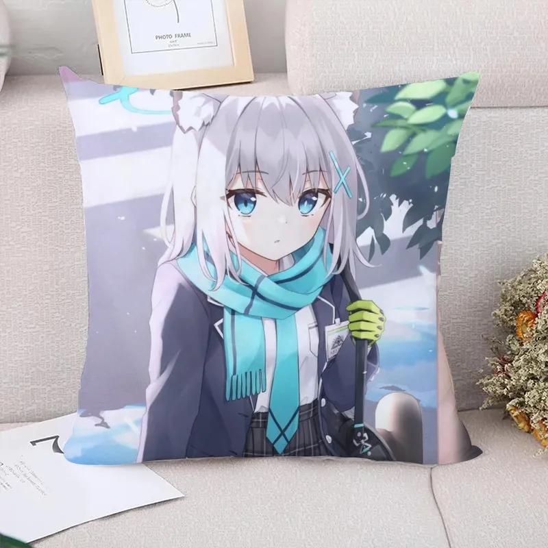 Cushion Cover  Blue Archive Couple Pillow Pillowcases  Decorative Pillowcase  Covers for Bed Pillows Pilow Cases