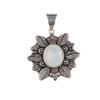 Milky Opal Gemstone 925 Sterling Silver Jewelry Handmade Statement Pendant1.59" CP-14-8
