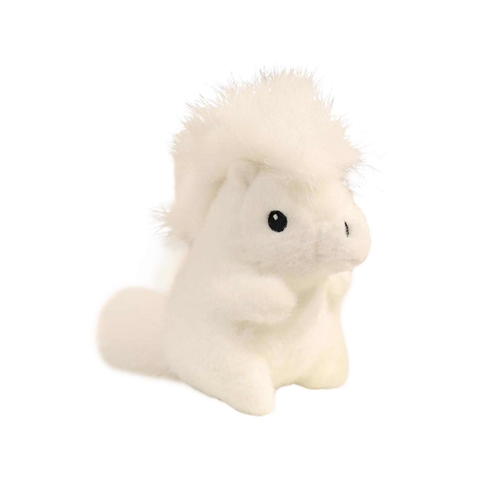 

Year Of Mascot Plush Toy New Year Gift Children s Little Horse Plush Toy One Size білий