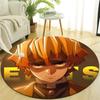 1pc Agatsuma Zenitsu  Print Round Carpet Chair Round Carpet Suitable for Bedroom Living Room Home Decorative Carpet